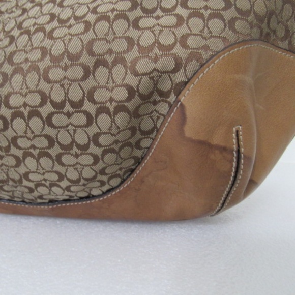 Coach Soho Hampton Signature Brown Small Hobo Bag - Picture 9 of 10